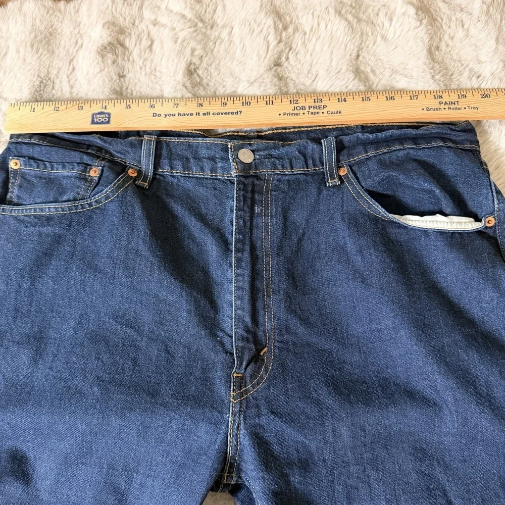 Levi's 505 Men's Jeans Dark Wash Regular Fit‎ Zip Fly 40x30